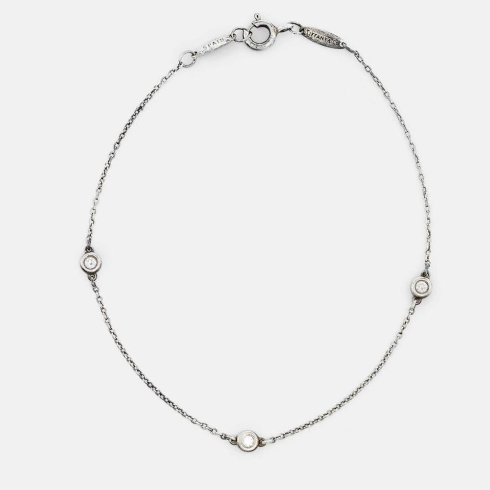Tiffany & Co. Diamonds By The Yard Silver 925 Station Bracelet